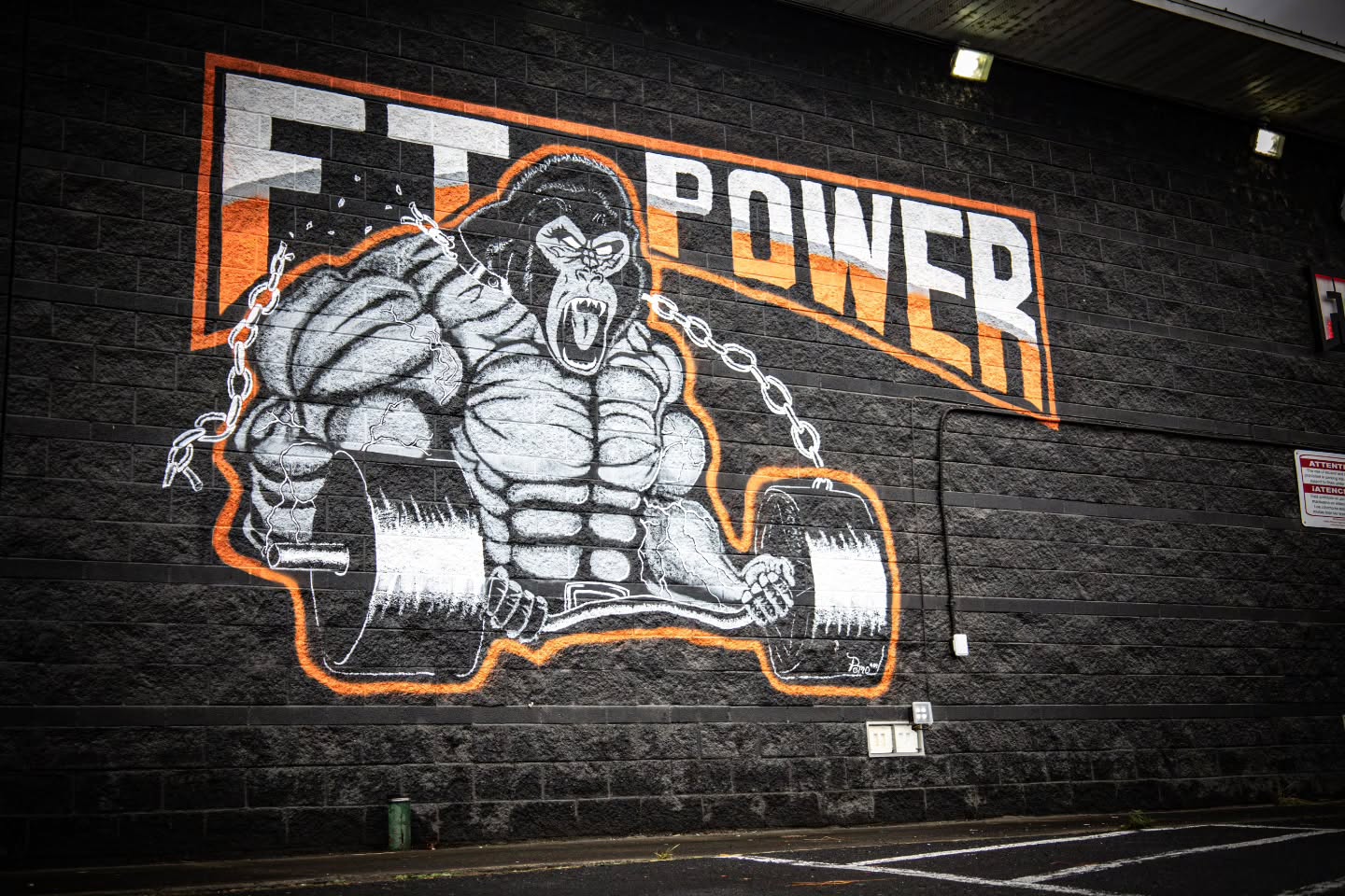 FT Power mural inside the gym
