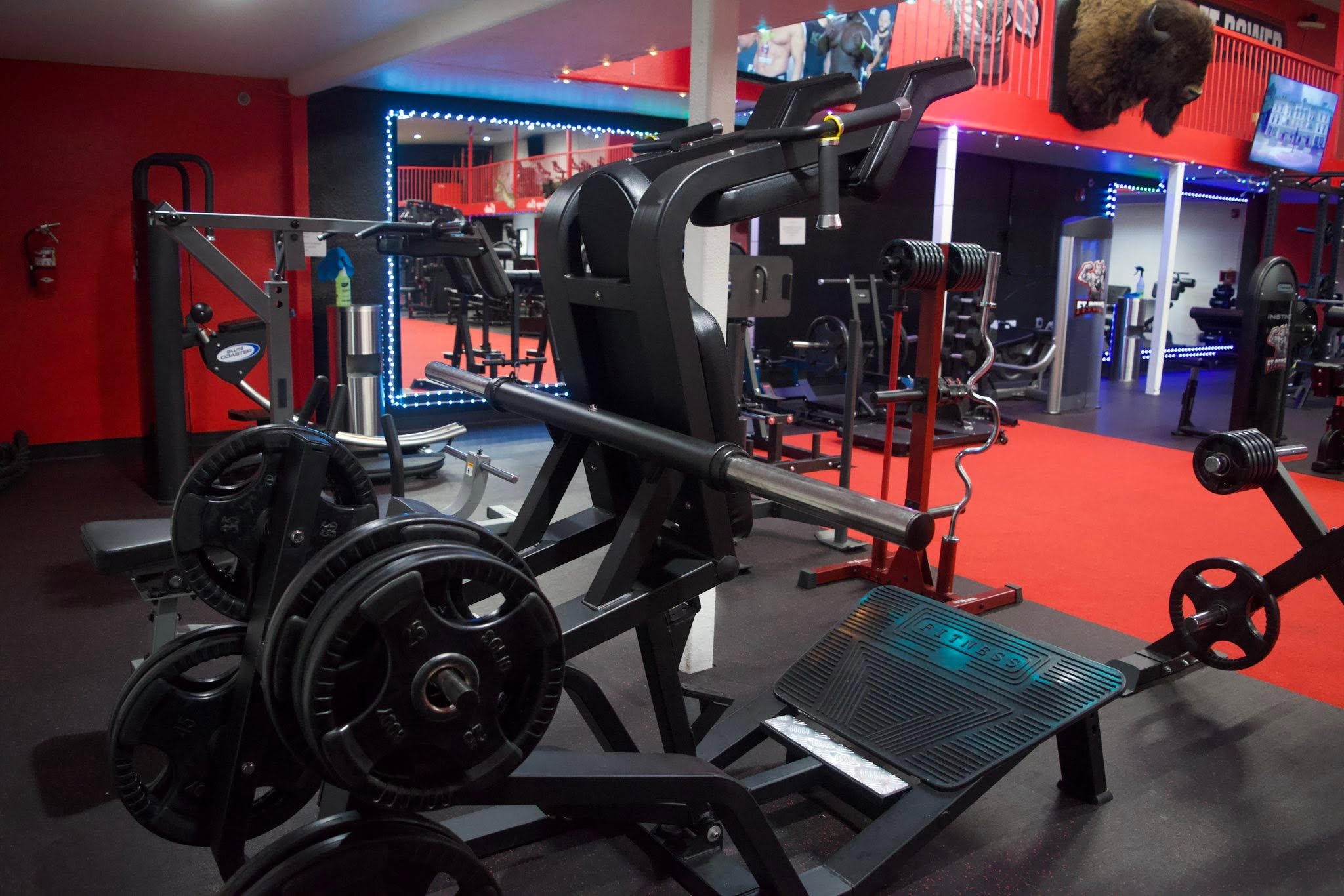 Equipment inside FT Power Gym in Othello